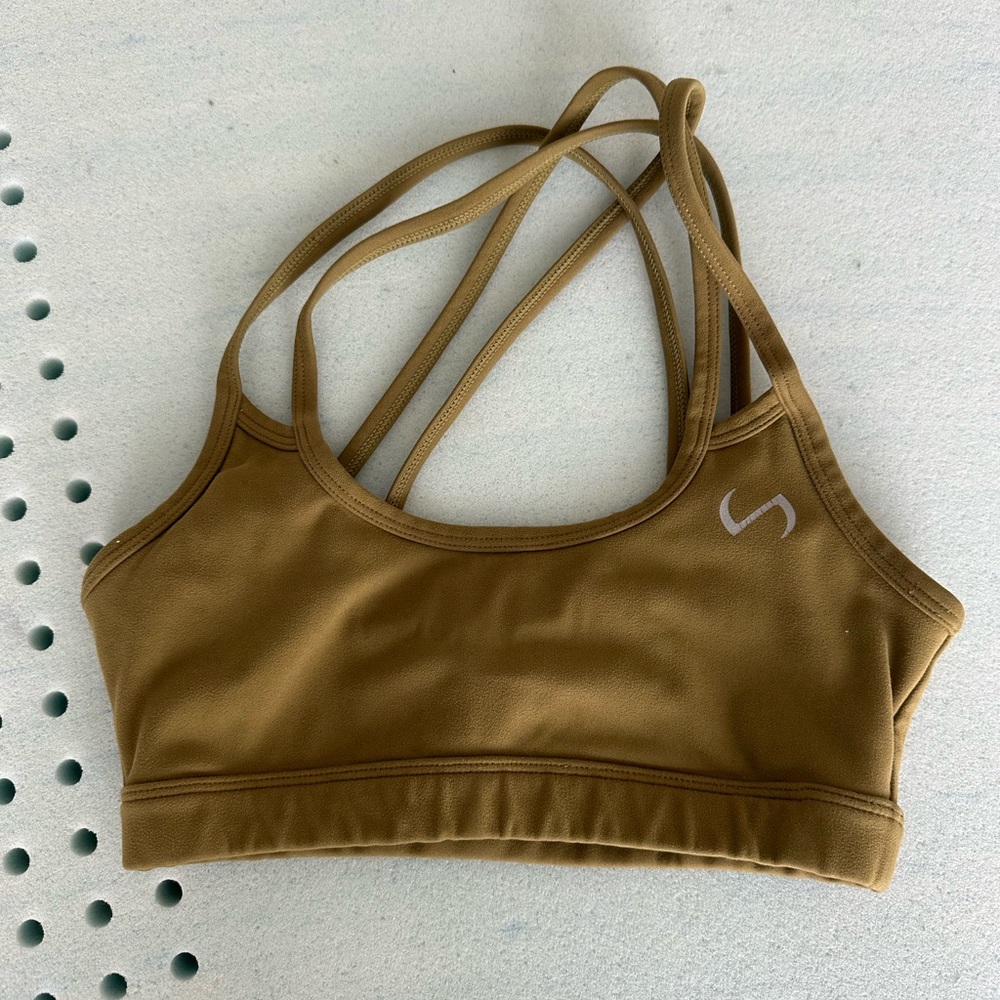 Women's Olive TLF Sports Bra